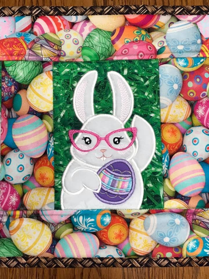 Easter Bunnies and Eggs Table Runner 5x7 6x10 8x12 - Sweet Pea Australia In the hoop machine embroidery designs. in the hoop project, in the hoop embroidery designs, craft in the hoop project, diy in the hoop project, diy craft in the hoop project, in the hoop embroidery patterns, design in the hoop patterns, embroidery designs for in the hoop embroidery projects, best in the hoop machine embroidery designs perfect for all hoops and embroidery machines