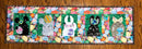 Easter Bunnies and Eggs Table Runner 5x7 6x10 8x12 - Sweet Pea
