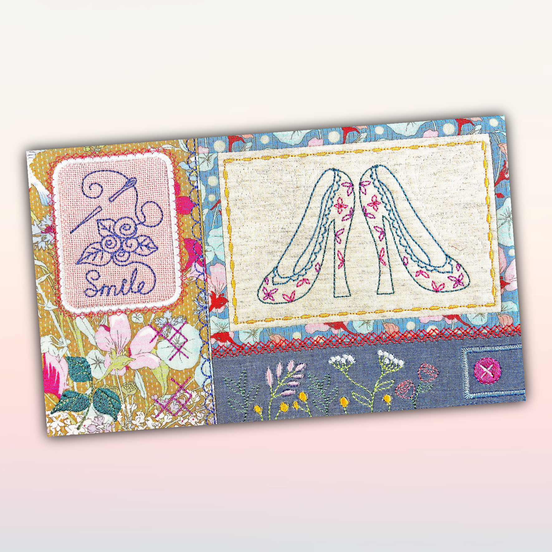 BOM Treasured Notions Quilt - Block 8 In the hoop machine embroidery designs