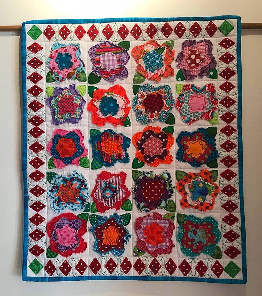 Shaggy Roses Quilt 4x4 5x5 6x6 7x7 - Sweet Pea Australia In the hoop machine embroidery designs. in the hoop project, in the hoop embroidery designs, craft in the hoop project, diy in the hoop project, diy craft in the hoop project, in the hoop embroidery patterns, design in the hoop patterns, embroidery designs for in the hoop embroidery projects, best in the hoop machine embroidery designs perfect for all hoops and embroidery machines