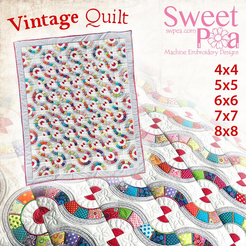 Vintage Quilt 4x4 5x5 6x6 7x7 8x8 - Sweet Pea Australia In the hoop machine embroidery designs. in the hoop project, in the hoop embroidery designs, craft in the hoop project, diy in the hoop project, diy craft in the hoop project, in the hoop embroidery patterns, design in the hoop patterns, embroidery designs for in the hoop embroidery projects, best in the hoop machine embroidery designs perfect for all hoops and embroidery machines
