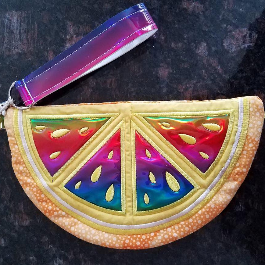 Citrus Zippered Clutch Bag 5x7 6x10 7x12 - Sweet Pea Australia In the hoop machine embroidery designs. in the hoop project, in the hoop embroidery designs, craft in the hoop project, diy in the hoop project, diy craft in the hoop project, in the hoop embroidery patterns, design in the hoop patterns, embroidery designs for in the hoop embroidery projects, best in the hoop machine embroidery designs perfect for all hoops and embroidery machines