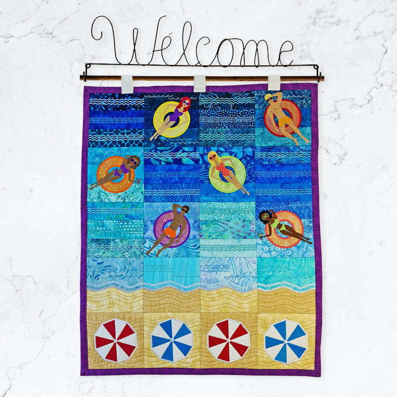 At the Beach Blocks and Wall Hanging 5x5 6x6 7x7 | Sweet Pea.