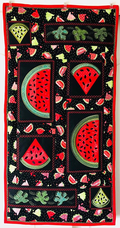 Watermelon table runner, mugrug, coaster set 4x4 5x7 6x10 8x12 in the hoop machine embroidery design - Sweet Pea Australia In the hoop machine embroidery designs. in the hoop project, in the hoop embroidery designs, craft in the hoop project, diy in the hoop project, diy craft in the hoop project, in the hoop embroidery patterns, design in the hoop patterns, embroidery designs for in the hoop embroidery projects, best in the hoop machine embroidery designs perfect for all hoops and embroidery machines
