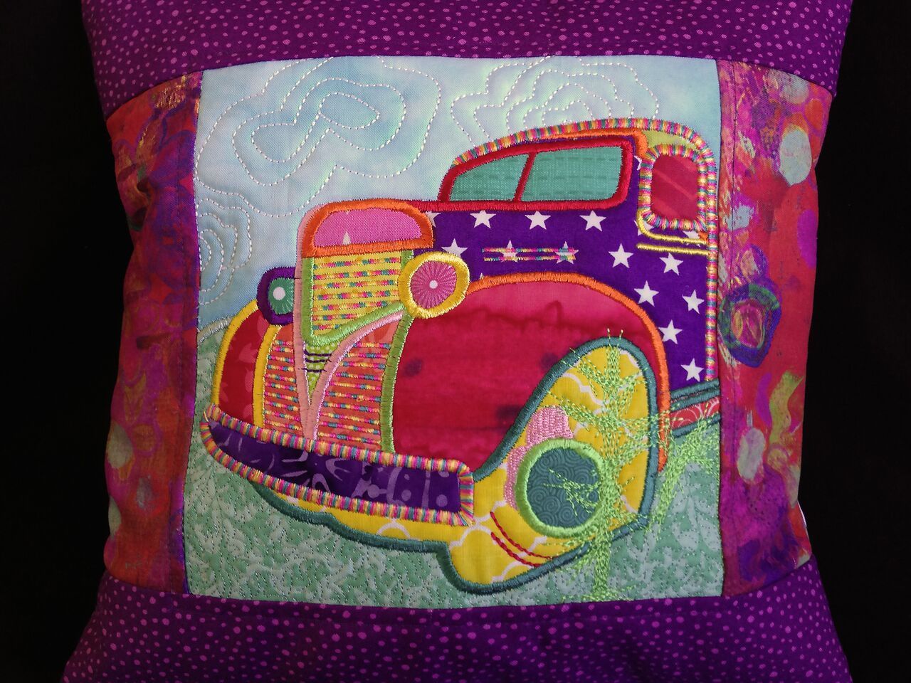 Ute/ Truck Art Cushion 6x6 7x7 8x8 9x9 - Sweet Pea Australia In the hoop machine embroidery designs. in the hoop project, in the hoop embroidery designs, craft in the hoop project, diy in the hoop project, diy craft in the hoop project, in the hoop embroidery patterns, design in the hoop patterns, embroidery designs for in the hoop embroidery projects, best in the hoop machine embroidery designs perfect for all hoops and embroidery machines
