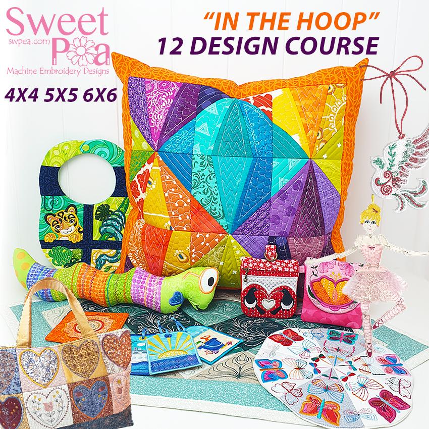 Machine Embroidery "In the Hoop" Course - Sweet Pea Australia In the hoop machine embroidery designs. in the hoop project, in the hoop embroidery designs, craft in the hoop project, diy in the hoop project, diy craft in the hoop project, in the hoop embroidery patterns, design in the hoop patterns, embroidery designs for in the hoop embroidery projects, best in the hoop machine embroidery designs perfect for all hoops and embroidery machines