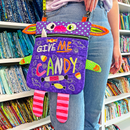 Candy Monster Treat Bag ith design styled
