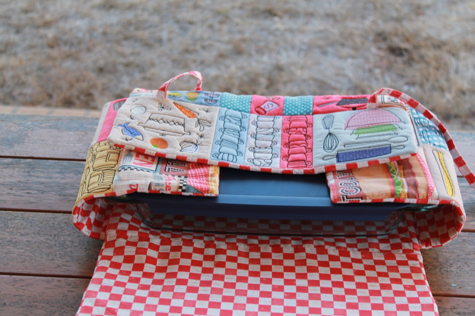 Casserole Holder 4x4 5x5 - Sweet Pea Australia In the hoop machine embroidery designs. in the hoop project, in the hoop embroidery designs, craft in the hoop project, diy in the hoop project, diy craft in the hoop project, in the hoop embroidery patterns, design in the hoop patterns, embroidery designs for in the hoop embroidery projects, best in the hoop machine embroidery designs perfect for all hoops and embroidery machines