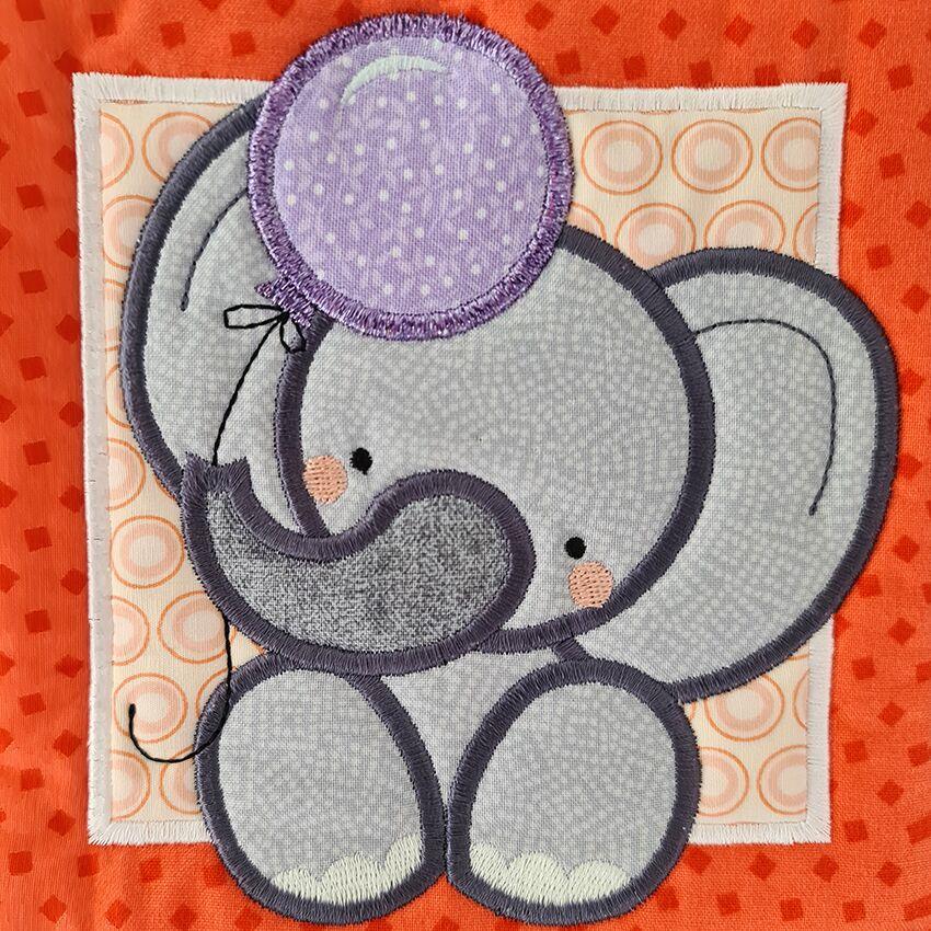 Elephant with Balloons Baby Quilt 4x4 5x5 6x6 7x7 - Sweet Pea Australia In the hoop machine embroidery designs. in the hoop project, in the hoop embroidery designs, craft in the hoop project, diy in the hoop project, diy craft in the hoop project, in the hoop embroidery patterns, design in the hoop patterns, embroidery designs for in the hoop embroidery projects, best in the hoop machine embroidery designs perfect for all hoops and embroidery machines