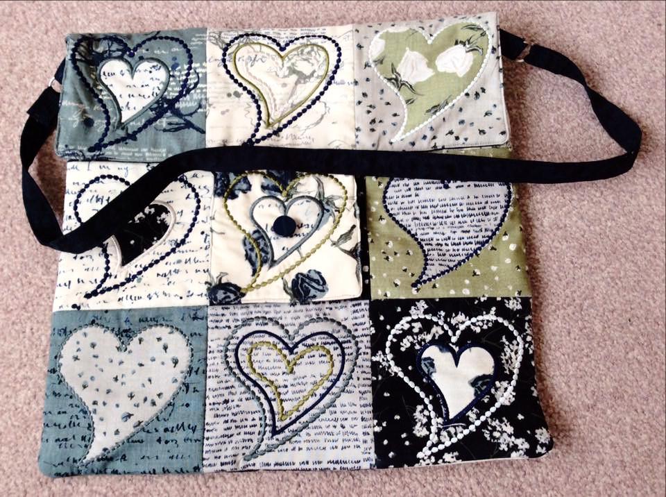 Heart Patchwork Bag 4x4 5x5 - Sweet Pea Australia In the hoop machine embroidery designs. in the hoop project, in the hoop embroidery designs, craft in the hoop project, diy in the hoop project, diy craft in the hoop project, in the hoop embroidery patterns, design in the hoop patterns, embroidery designs for in the hoop embroidery projects, best in the hoop machine embroidery designs perfect for all hoops and embroidery machines