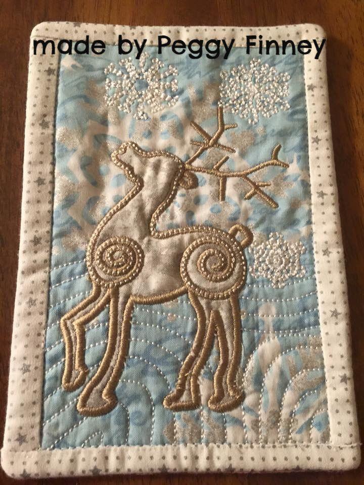 Christmas Reindeer mugrug 5x7 - Sweet Pea Australia In the hoop machine embroidery designs. in the hoop project, in the hoop embroidery designs, craft in the hoop project, diy in the hoop project, diy craft in the hoop project, in the hoop embroidery patterns, design in the hoop patterns, embroidery designs for in the hoop embroidery projects, best in the hoop machine embroidery designs perfect for all hoops and embroidery machines