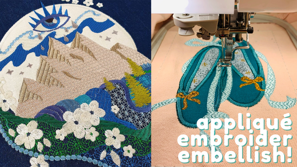 applique embroidery on a machine
