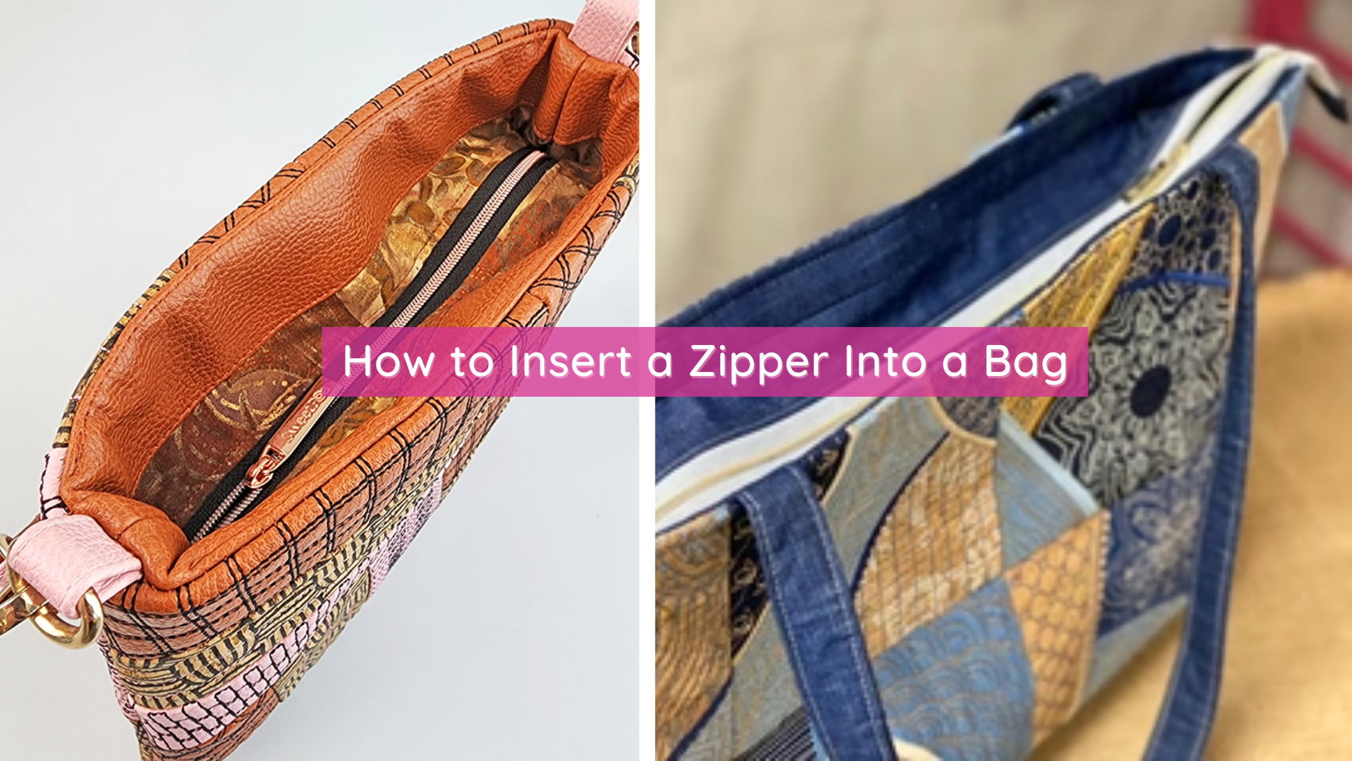 How to Insert a Zipper Into a Bag