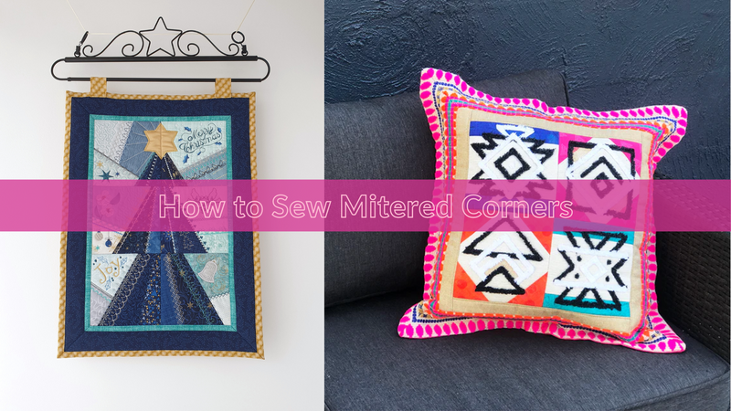How to Sew Mitered Corners blog