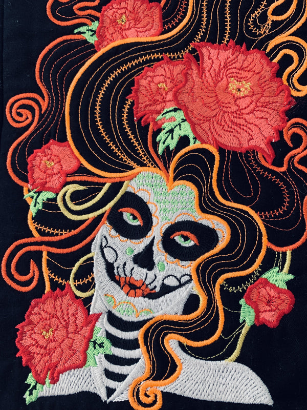 Dia de los Muertos  Day of the Dead        'in the hoop' machine embroidery designs Machine Embroidery blog  sweet-pea-machine-embroidery-designs