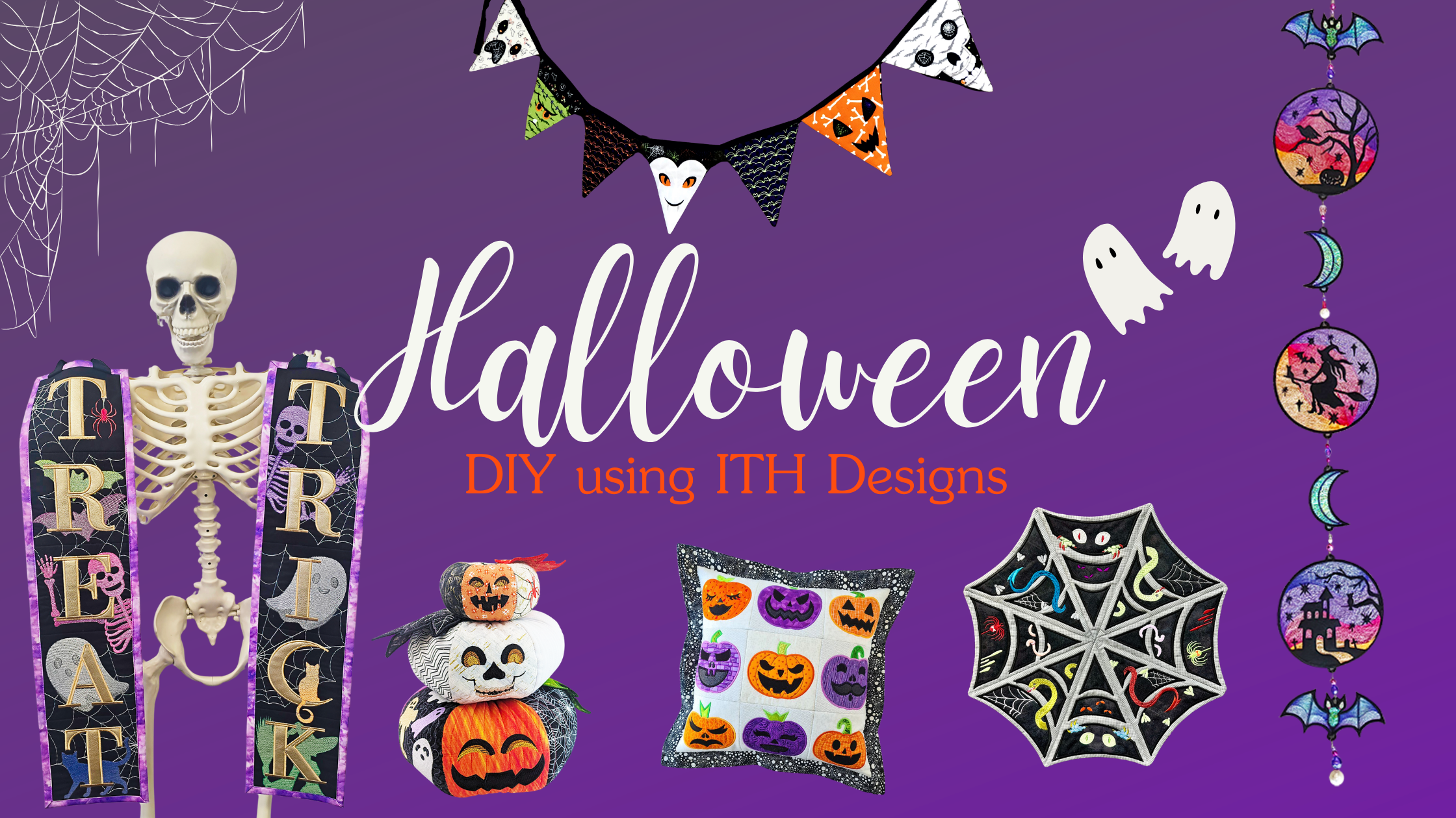 a DIY Halloween Using ITH Designs