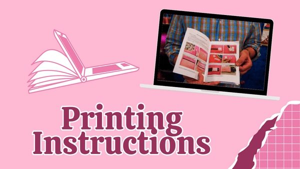 How to Print off a Sweet Pea Instruction Booklet