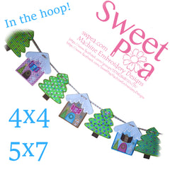 Quick and Easy Christmas Machine Embroidery Designs made 'in the hoop'