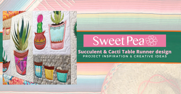 succulent cacti table runner blog