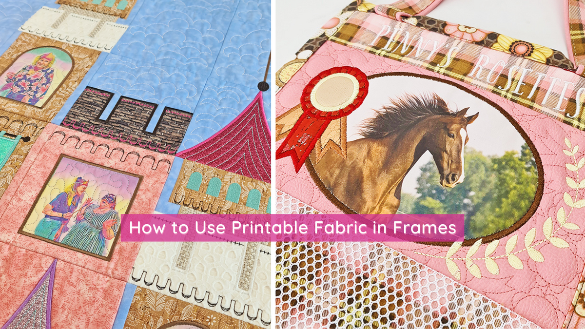 How to Use Printable Fabric in Embroidered Frames – Sweet Pea Blog