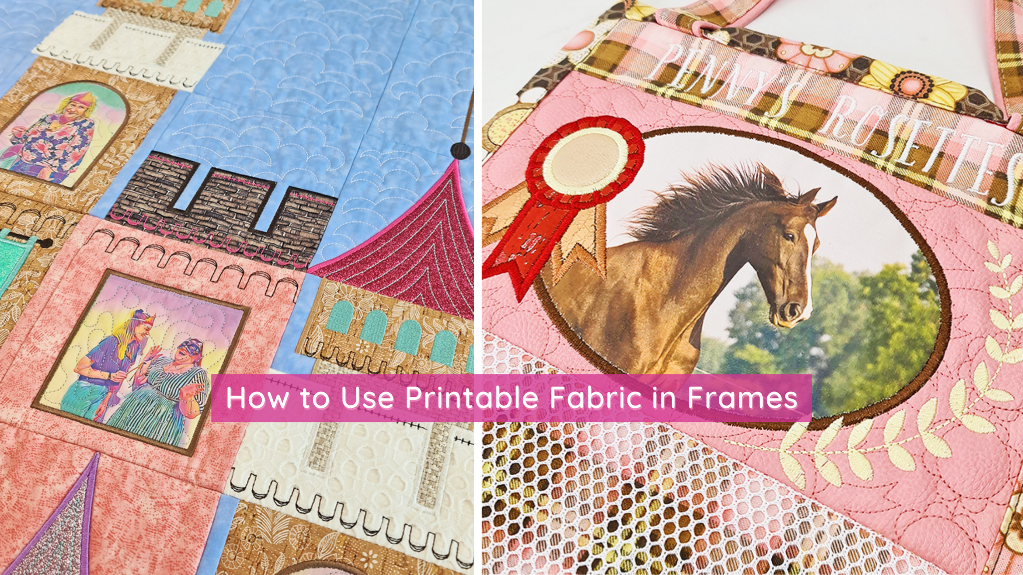 How to Use Printable Fabric in Embroidered Frames – Sweet Pea Blog