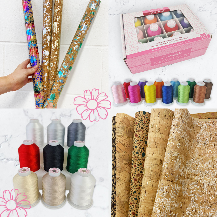 Paper Bundle Thread Fabric & Thread