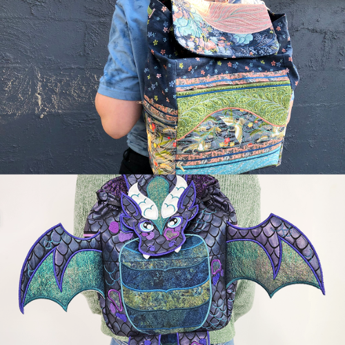 backpacks made with an embroidery machine