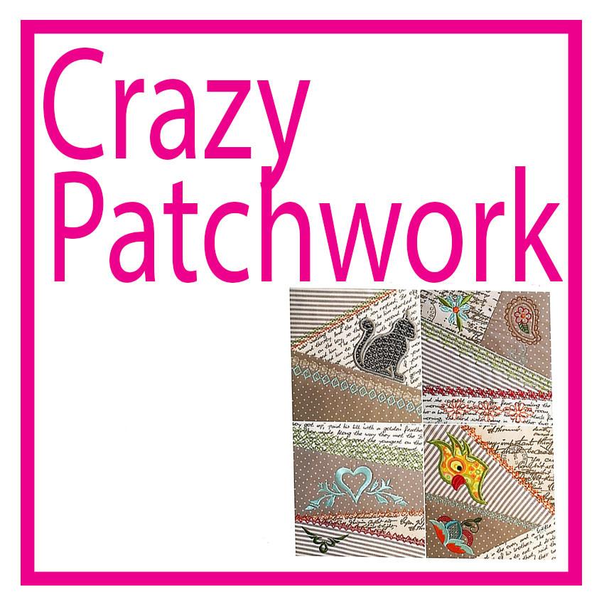 Crazy Patchwork Embroidery Design