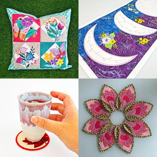 home decor machine embroidery examples