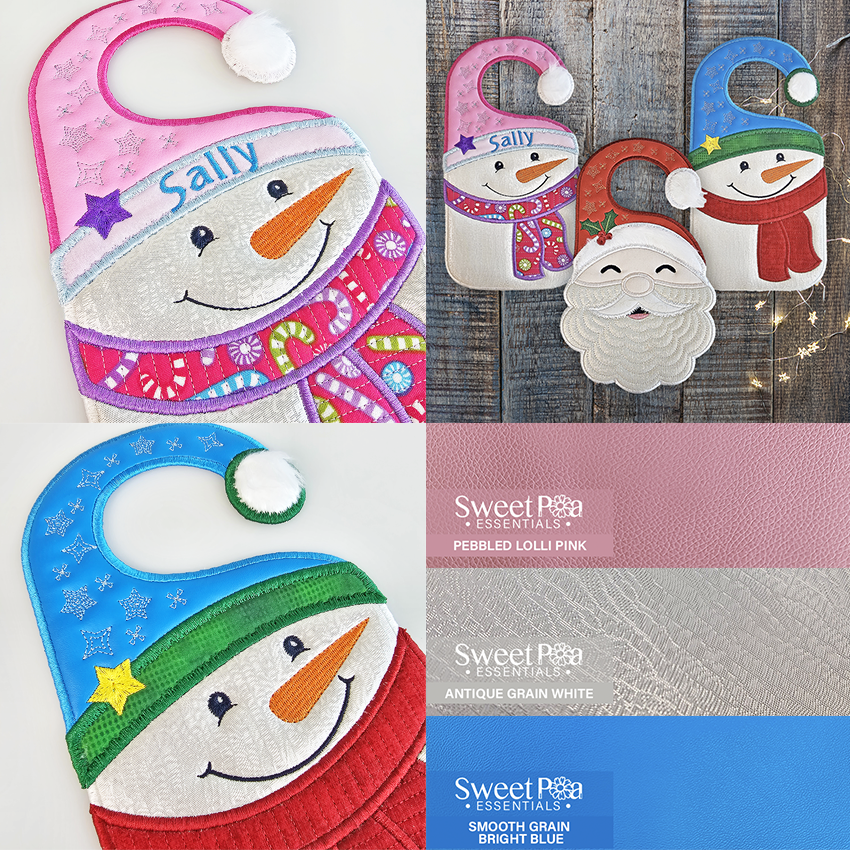 Christmas Doorknob Hangers sweet pea essentials used