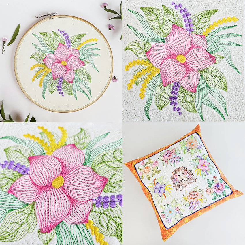 Embroidered Flowers 1