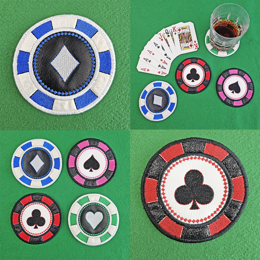 Poker Chip Coasters