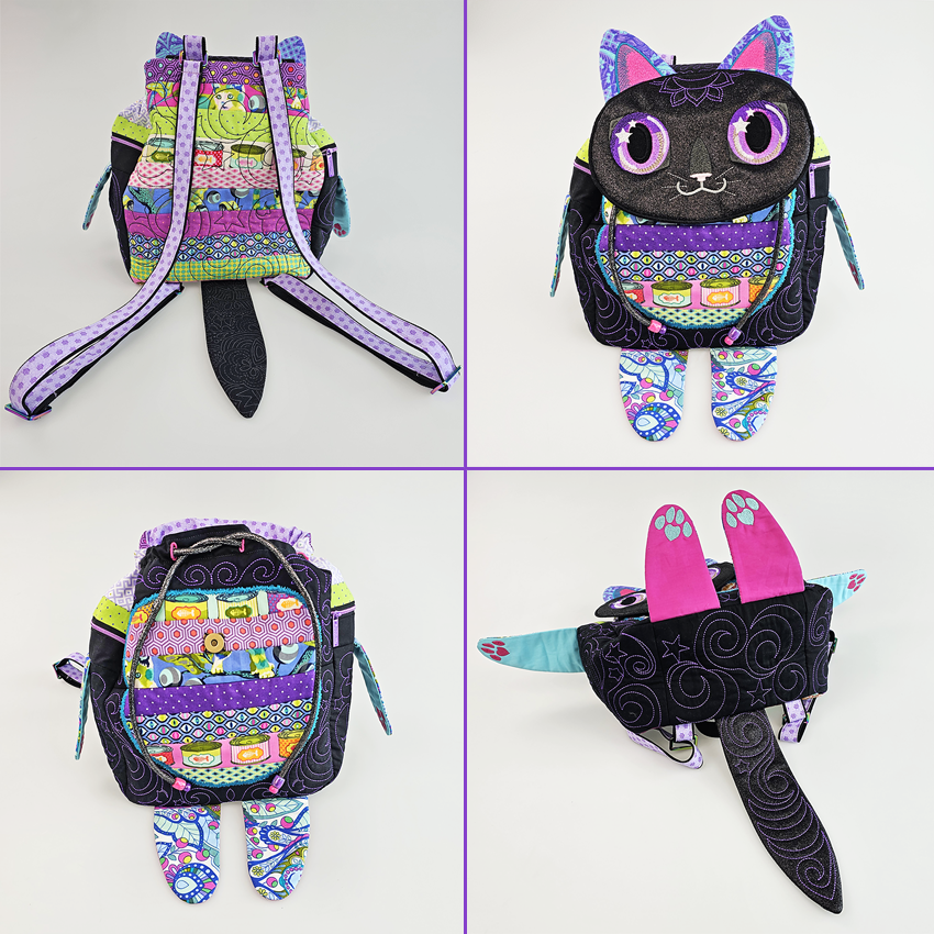 Lillycat backpack ITH Design angles