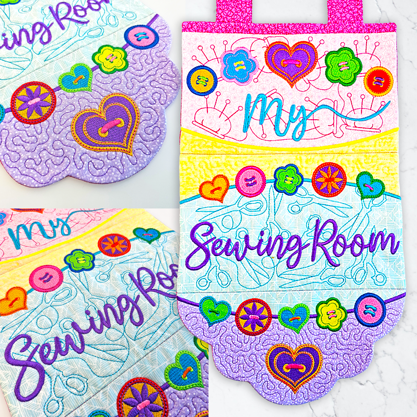 My Sewing Room Hanger sweet pea anniversary design