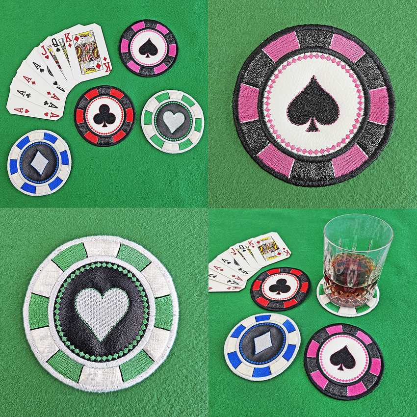 Poker Chip Coasters