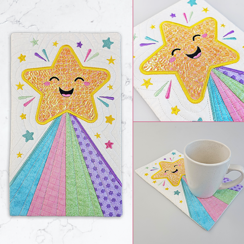 Wishing Star Mug Rug