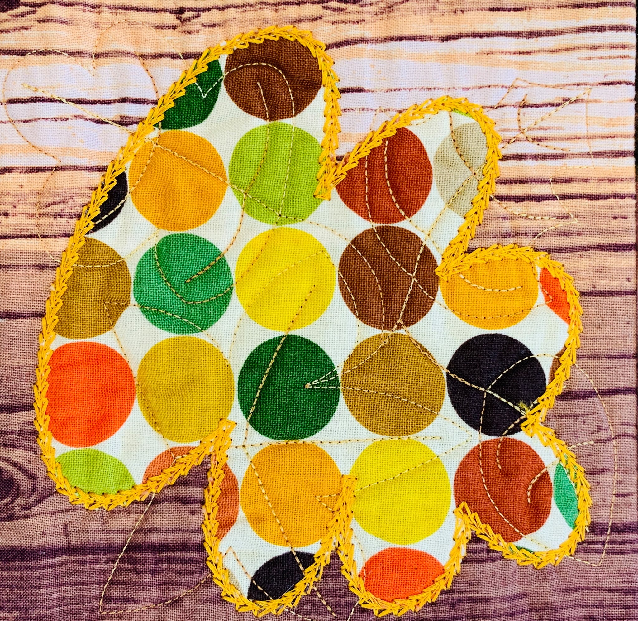 Autumn Quilt Block and Table Runner 4x4 5x5 6x6 7x7 Hoop