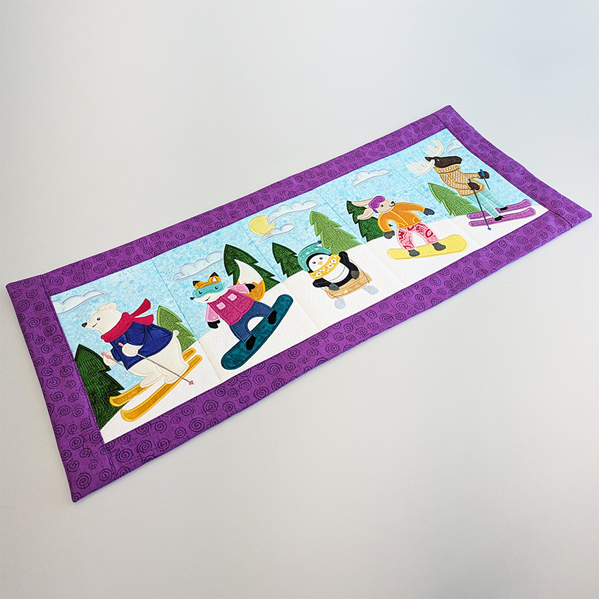 Animal Snow Day Table Runner