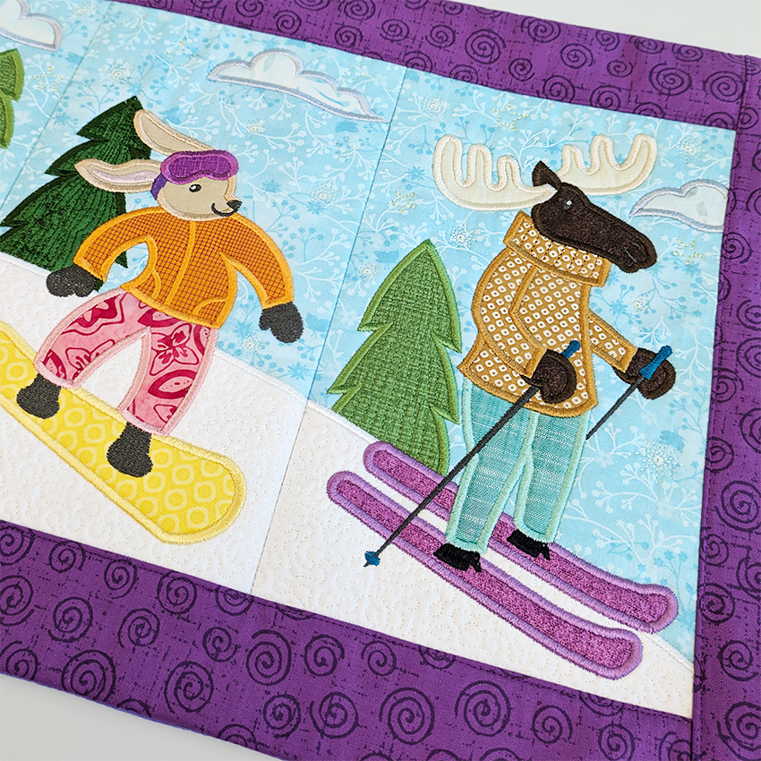 Animal Snow Day Table Runner