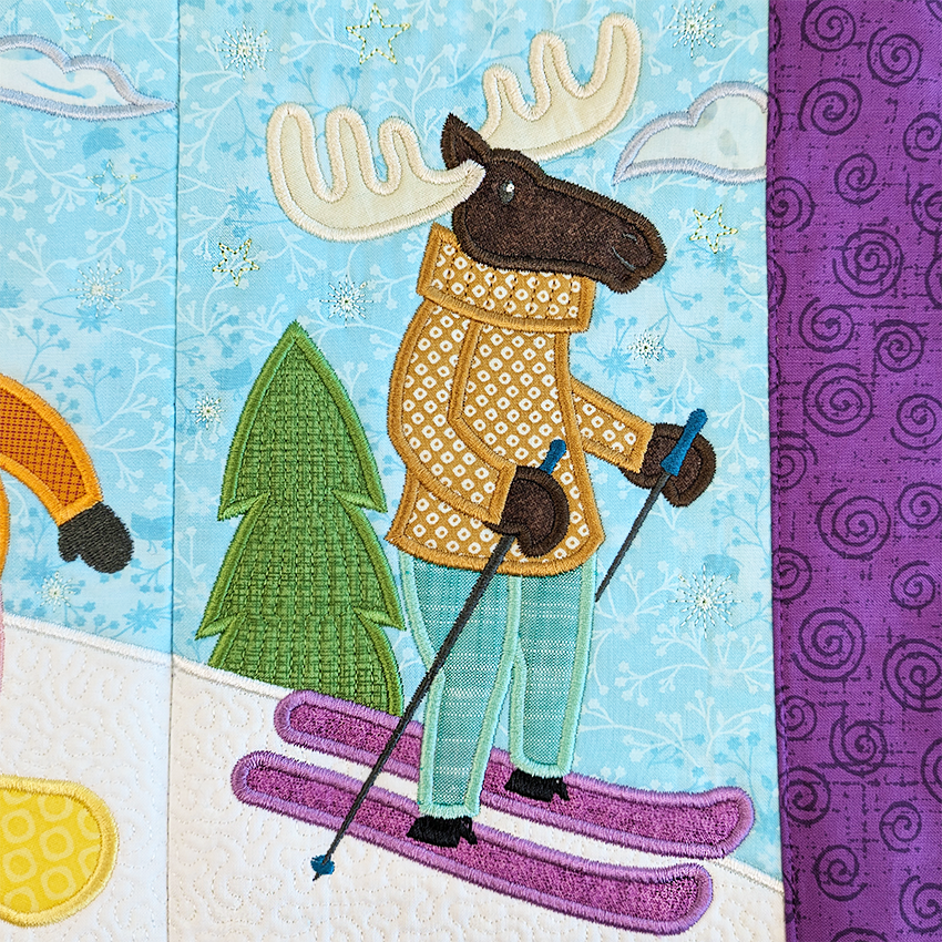 Animal Snow Day Table Runner