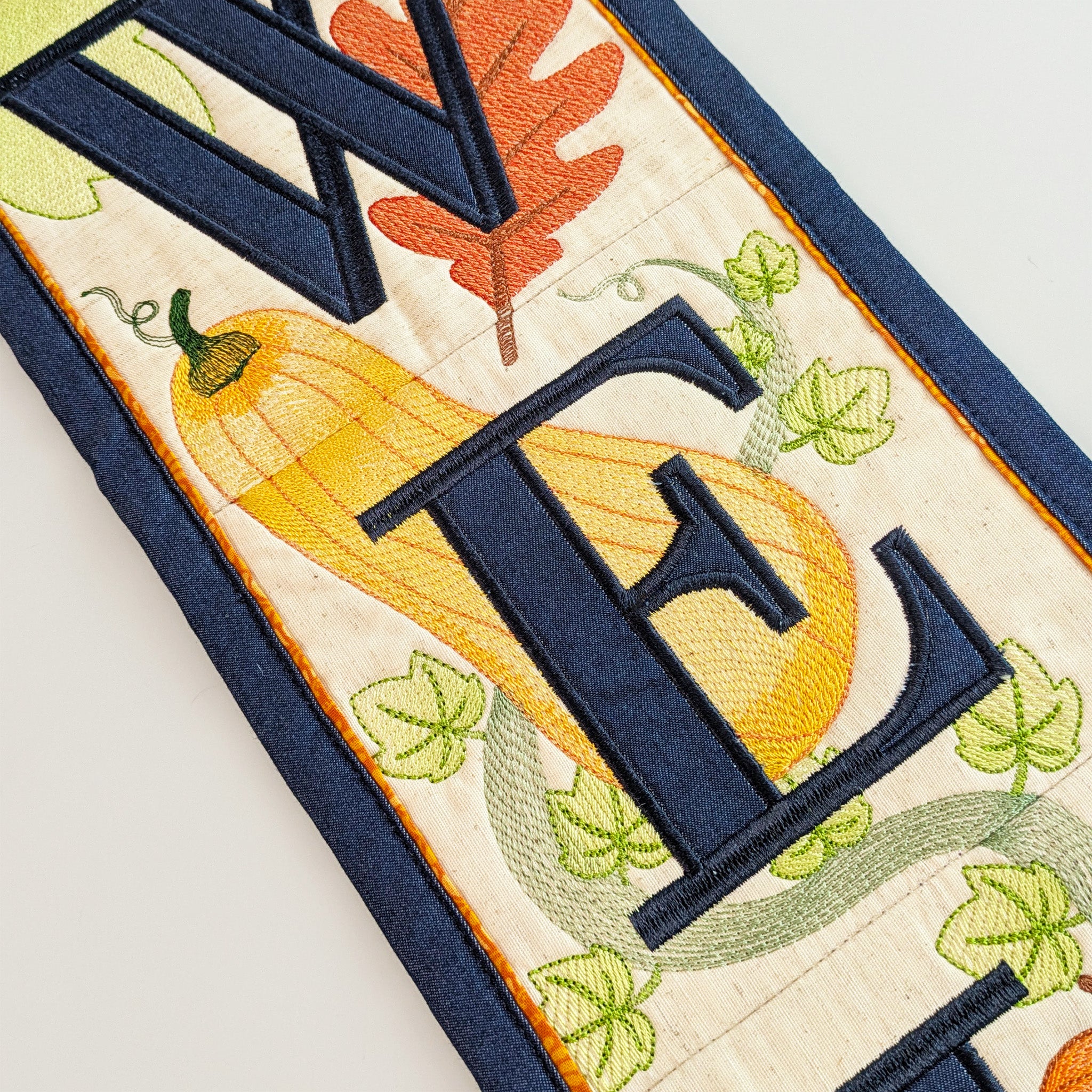 Autumn/Fall Welcome Hanger In the hoop machine embroidery designs