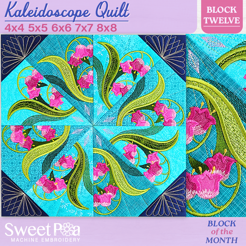 BOM Kaleidoscope Quilt - Block 12