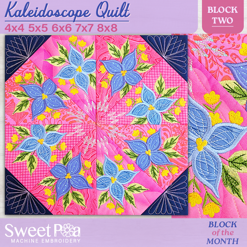 BOM Kaleidoscope Quilt - Block 2