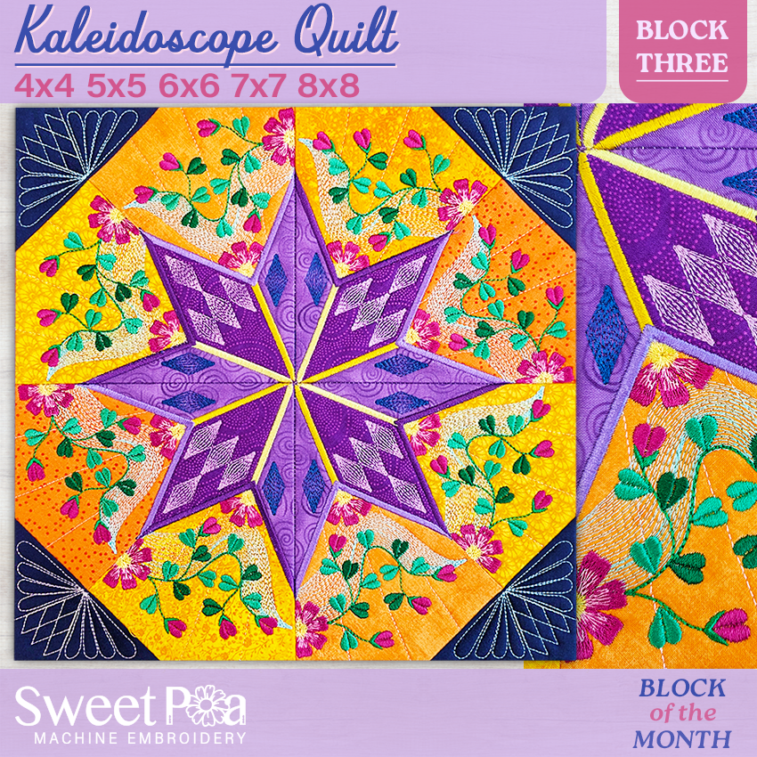 BOM Kaleidoscope Quilt - Block 3