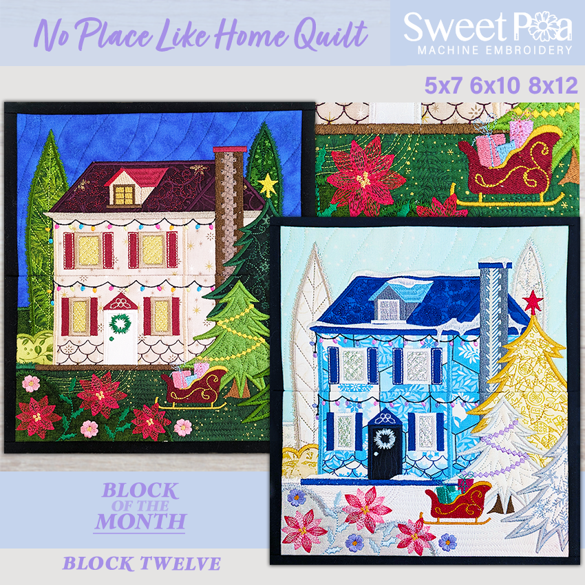 BOM No Place Like Home Quilt - Block 12