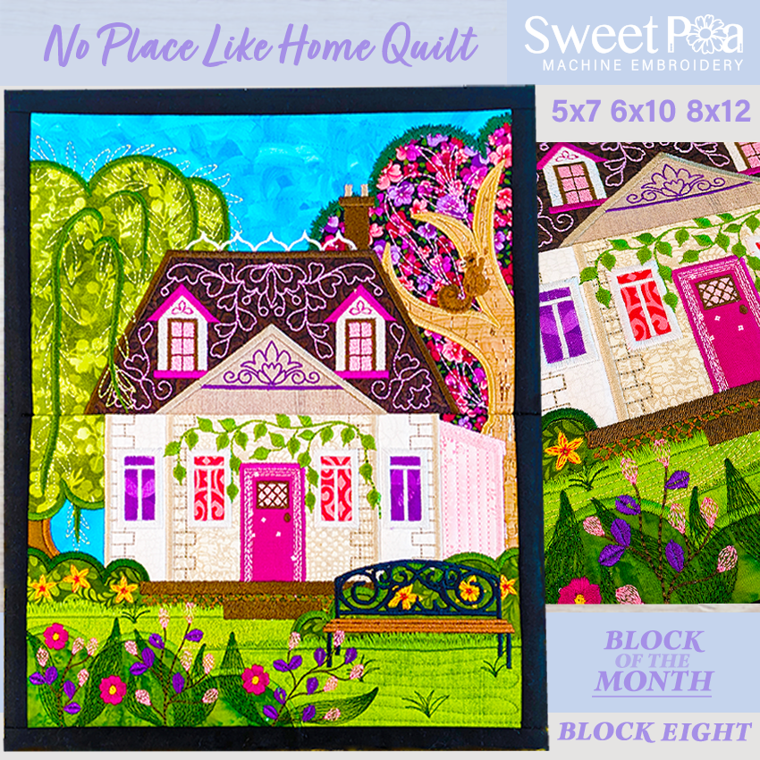 BOM No Place Like Home Quilt - Block 8