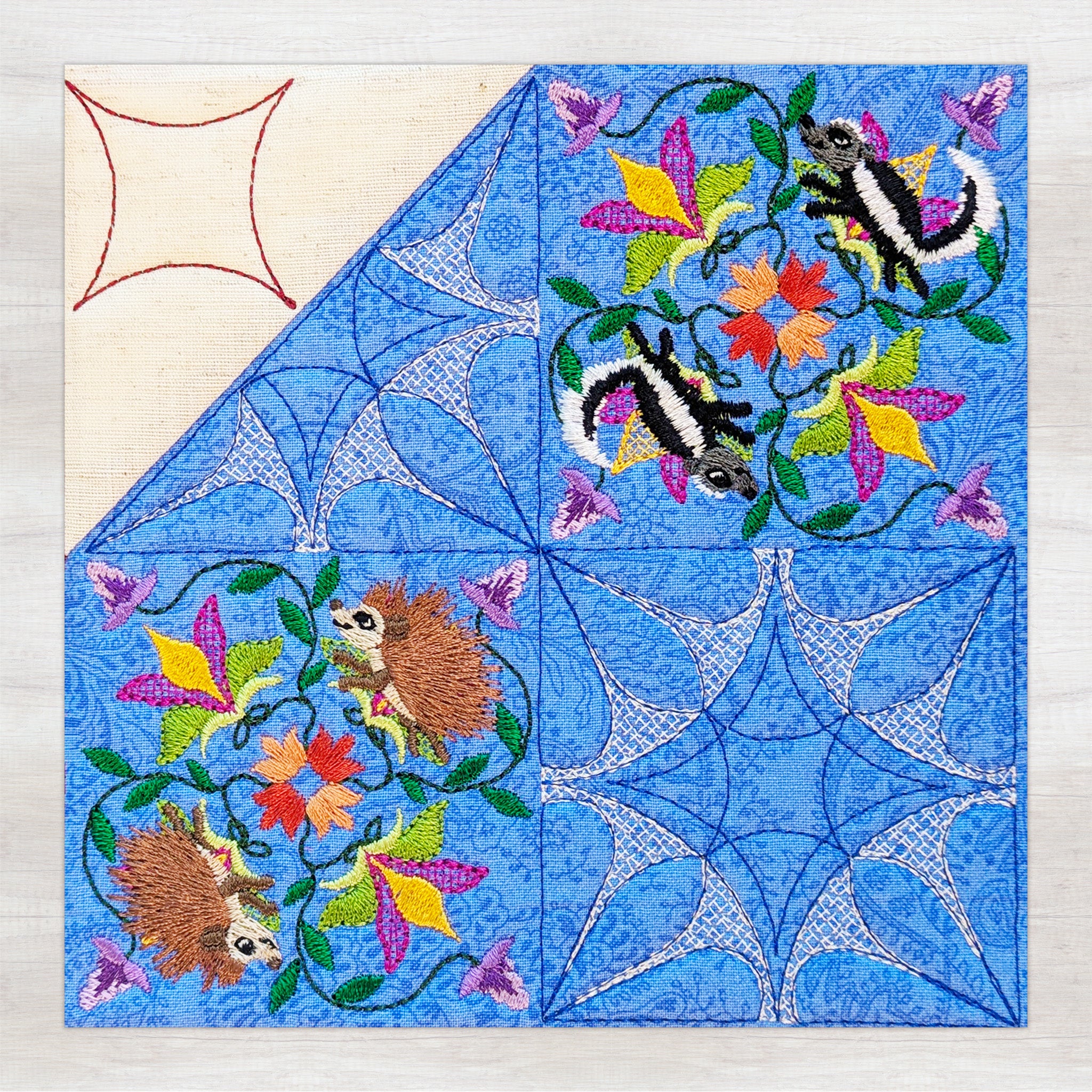 BOM Woodland Wonderland Quilt - Block 10