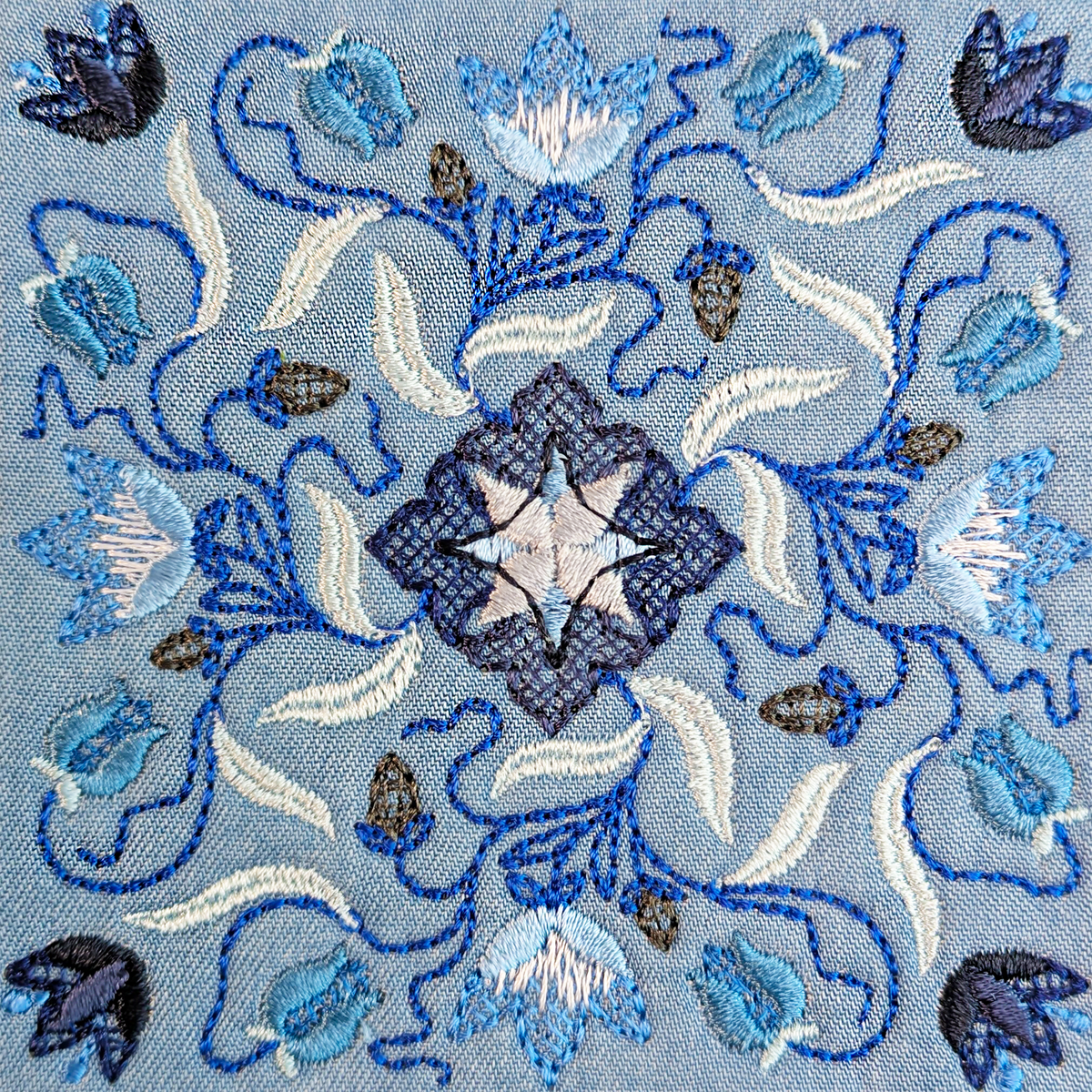 BOM Woodland Wonderland Quilt - Block 11 In the hoop machine embroidery designs