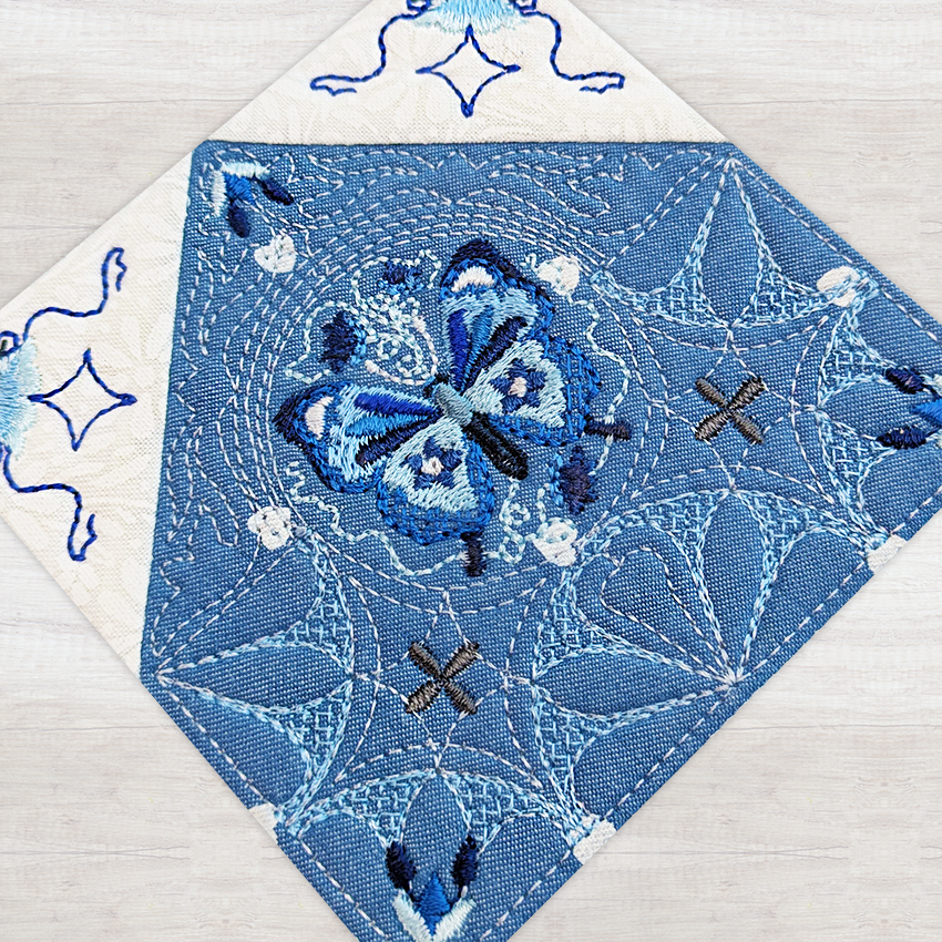 BOM Woodland Wonderland Quilt - Block 4 In the hoop machine embroidery designs