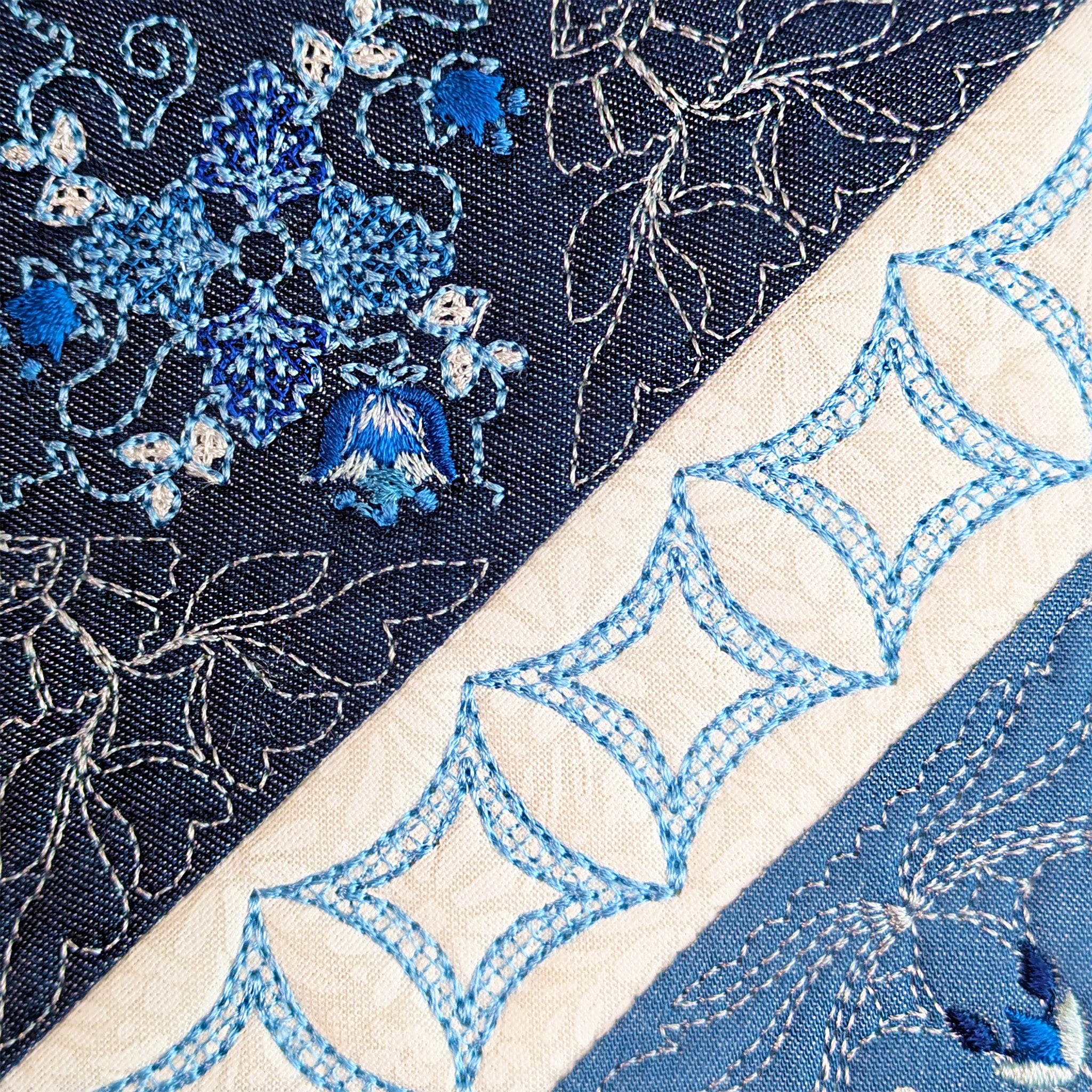 BOM Woodland Wonderland Quilt - Block 6 In the hoop machine embroidery designs